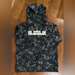 Nike Black and Gray Kids Hoodie